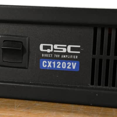 QSC CX1202V 1200W 70V 2-Channel Power Amplifier CG011Z0 image 5