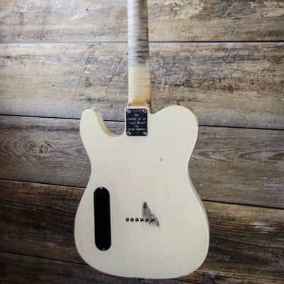 John Bolin  House of JB 005 Super Model Tele 2010's in Vintage White w/Hardshell Case image 2