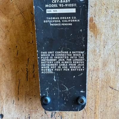 Thomas Organ 95-910511 Crybaby Wah Wah 1976 - Black image 4
