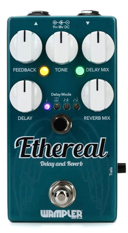 Wampler Ethereal Delay and Reverb Guitar Effects Pedal image 1