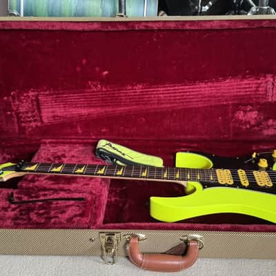 2012 Ibanez RG1XXV 5th Anniversary Fluorescent Yellow with Hardcase image 12