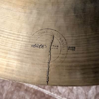 1950s Zildjian A 24" Trans Stamp Type III Ride Cymbal 3421g 1950s Zildjian A 24" Trans Stamp Type III Ride Cymbal 3421g image 5