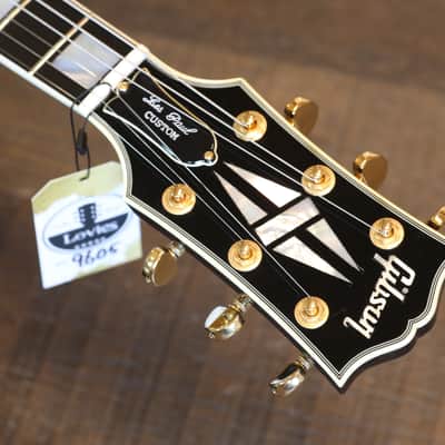 2013 Gibson Les Paul Custom Electric Guitar Black Ebony + COA HSC image 10
