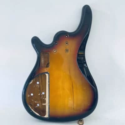 Sunburst 4 String Electric Bass Basswood Body DIY Project image 4
