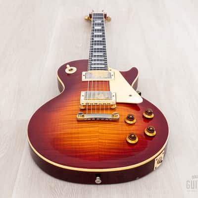 1985 Greco Mint Collection EG59-240 Burst Standard Carved Top w/ Dry Humbuckers & Case, Japan Fujigen image 10
