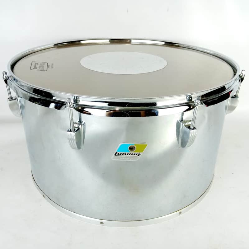 Ludwig 10x18"Timp-Tom Drum #700 Vintage '79 Chrome-Wood COW 6Ply Maple Bass Jazz image 1