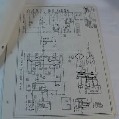 GEM Organ Schematics, models F10, H300, H400 H6000, H7000, Wizard 315, 321 1970s image 2