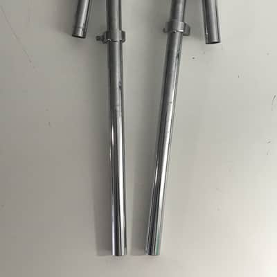 Two Vintage Drummer Kit 7/8” Diameter Percussion Drum Set Drums Percussion Tom Mounts 2 Arms Clamps image 2
