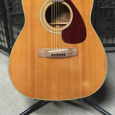 Yamaha FG-160 Dreadnought acoustic guitar Made in Japan! Tan label image 2