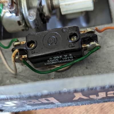 Vintage Jen Crybaby Super Wah pedal White Fasel inductor image 7