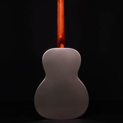 Gretsch G9201 Honey Dipper Round-Neck, Brass Body Biscuit Cone Resonator Guitar, Shed Roof Finish image 7