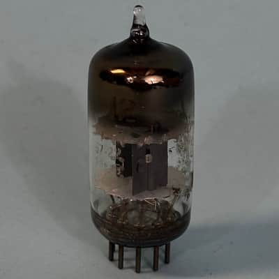 1957 General Electric 12AT7 ECC81 Vintage GE Short Gray Plate D Getter! T405 image 3