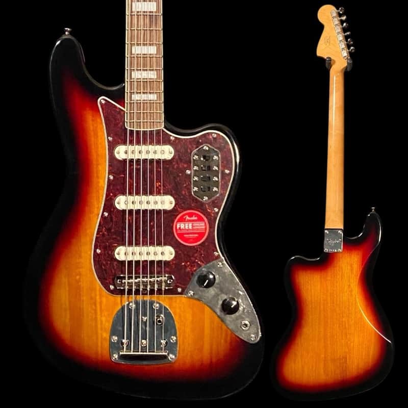 Squier Classic Vibe Bass VI Guitar - 3-Tone Sunburst image 1
