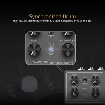 VALETON Looper Pedal Dual Track Stereo Looper for Guitar, Bass, Keyboard, Vocals Drum Machine 99 Project Storage spaces Software Support VLP-200(Shipping from US Local warehouse) image 5
