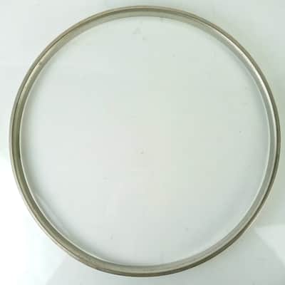 Slingerland 15"NOB Snare Drum Batter Single-Flange Rim/Hoop Nickel-Brass Tom USA image 8