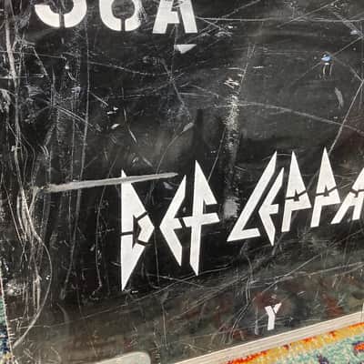 Def Leppard Logo, Tour Used Case Panel Wall Hanging "S6A" "Stage Left" (#20) image 3