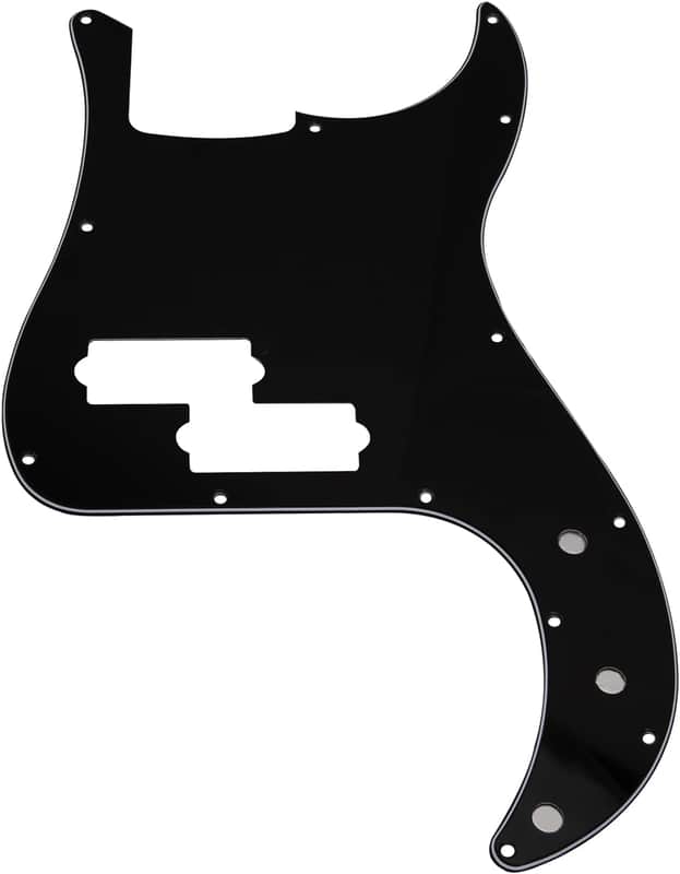 1Pcs 13 Hole P Bass Pickguard Guitar Scratch Plate Pick Guard Compatible with 4 String USA/Mexican Standard Precision Bass Part (3Ply Black) image 1