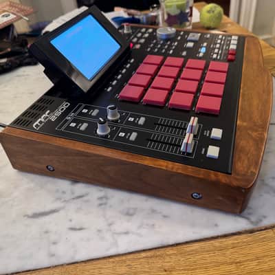 Akai MPC2500: JJOS, XLCD screen, custom wooden case image 2