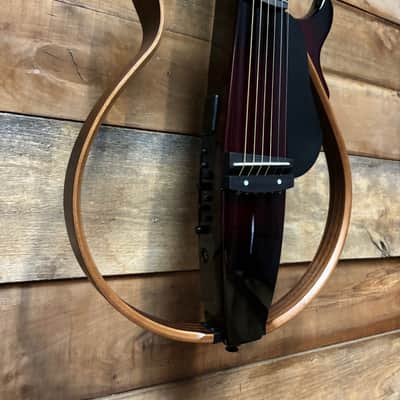 Yamaha SLG200S Silent Guitar - Crimson Red Burst w/ Case image 2