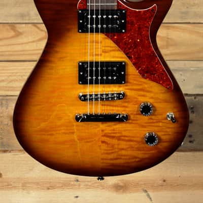 Knaggs Kenai J Maple Top H2 Electric Guitar Tobacco Burst w/ Case image 2