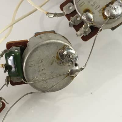 1991 Complete Vintage Fender Japan Strat Wiring Harness Pots MIJ Relic YM50 Switch 62 image 5
