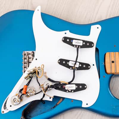 1989 Fender American Vintage '57 Stratocaster, Lake Placid Blue w/ Custom Shop Fat 50s & Tweed Case image 19