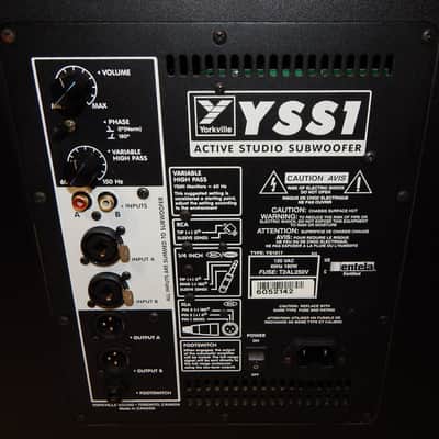 Yorkville YSS1 active studio subwoofer image 7