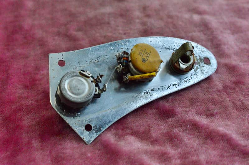 Vintage 1960's Fender Jaguar Wiring Harness PRE-CBS - Volume / Tone, Pots, Cap, Knobs! image 1