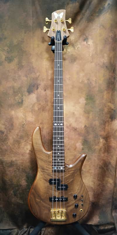 Fodera Monarch 4 Deluxe Custom Walnut image 1