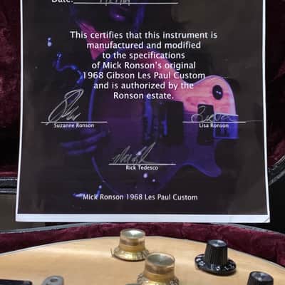 Gibson Mick Ronson Tribute 68 Les Paul Custom Aged #10 image 13