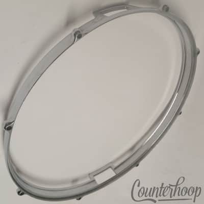 *Premier Die-Cast Rim Vintage 50s Resonant Chrome Snare Drum Elite Hoop England* image 3