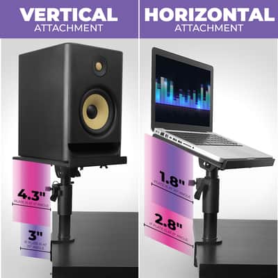 Liquid Stands Laptop Desk Mount - 9x12.5" Adjustable Laptop Mount for Desk Holds Up to 65 LBS - Versatile Laptop Arm Mount for Desk, Piano & Workstations – Ergonomic & Adjustable Design image 4