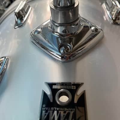 VINTAGE TAMA Imperialstar 1980's - Metallic White Complete with Hardware and Cymbals image 15