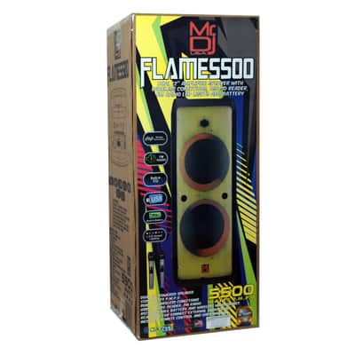 2 MR DJ FLAME5500LED Bluetooth PA Party Speakers Liquid Crystal LED 2 x 12" TWS FM USB image 15