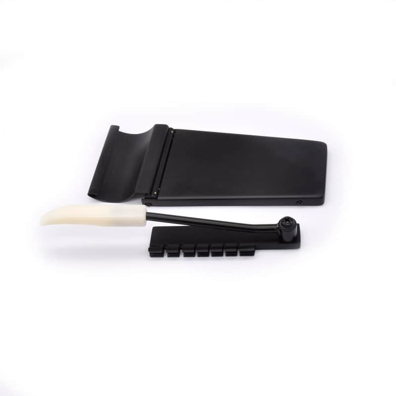 KD By AxLabs Vintage Tremolo With White Arm Tip - Maestro Style - Satin Black image 1