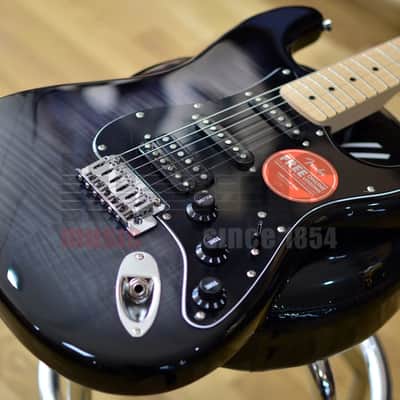 Fender Squier Affinity Series Stratocaster FMT HSS Black Burst Electric Guitar image 8