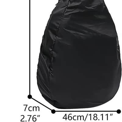 Acoustic Guitar Bag Rain Cover - Waterproof Protection with Lightweight and Foldable Design, Black image 2