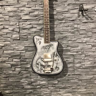 Duesenberg Johnny Depp Signature Series Electric Guitar 2010s - Aluminum Tattooed image 1