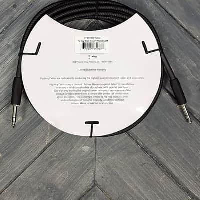 PIG HOG PTRS25BK VINTAGE SERIES “BLACK WOVEN” TRS CABLE, 25 FT image 4