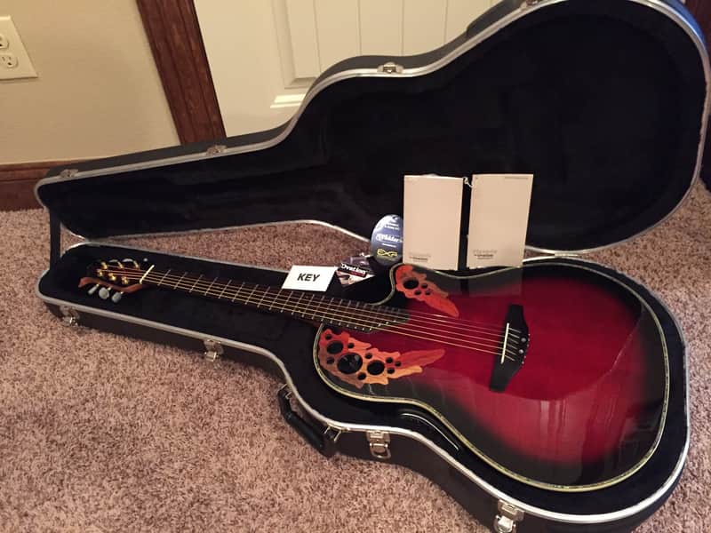 Ovation Pinnacle CU247 Cherry Burst image 1
