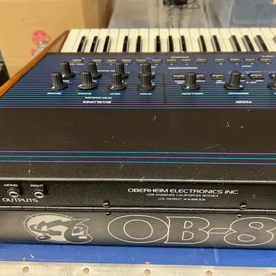 Oberheim OB-8 61-Key 8-Voice Synthesizer 1983 - Blue with Wood Sides image 11