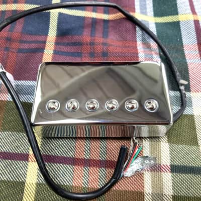 Chrome Ernie Ball/Dimarzio Steve Lukather Guitar Humbucker Bridge Pickup, 49mm image 1