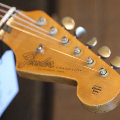 Unplayed! 2021 Fender Custom Shop Stratocaster HST Electric Guitar Aged Sherwood Metallic Relic + COA OHSC image 11