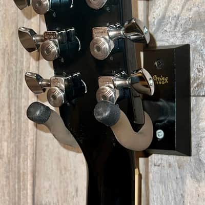 Sweet Lefty! 2021 Gibson ES-335 Dot Semi-Hollow Electric Guitar Custom Black Ebony w/ Racing Stripes + OHSC image 12