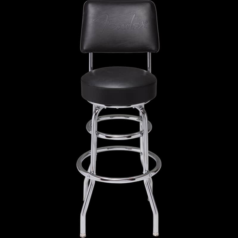 Fender Blackout Barstool with Back Rest - 30" image 1