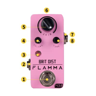 Flamma FC20 British Distortion Pedal,price include the import duty to US buyer image 2