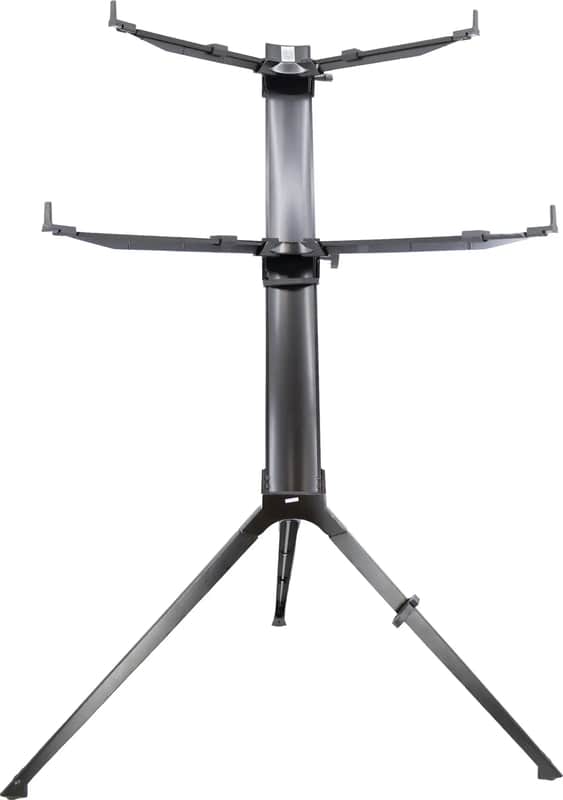 Quik Lok Stay Intruder 2-Tier Keyboard Stand, Black image 1