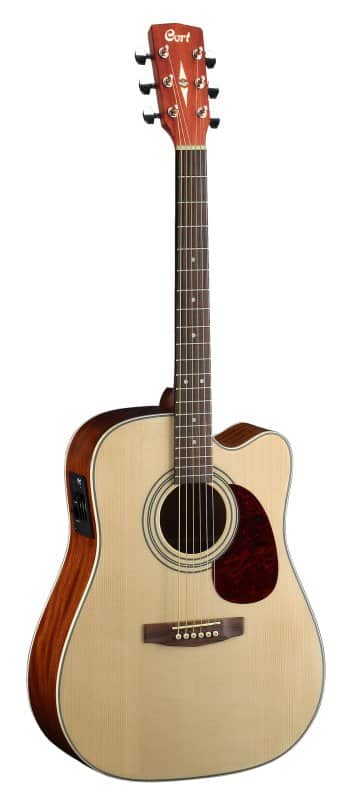 Cort MR500EOP MR Series Dreadnought Acoustic Electric Cutaway Guitar. Open Pore DIRECT SHIP image 1