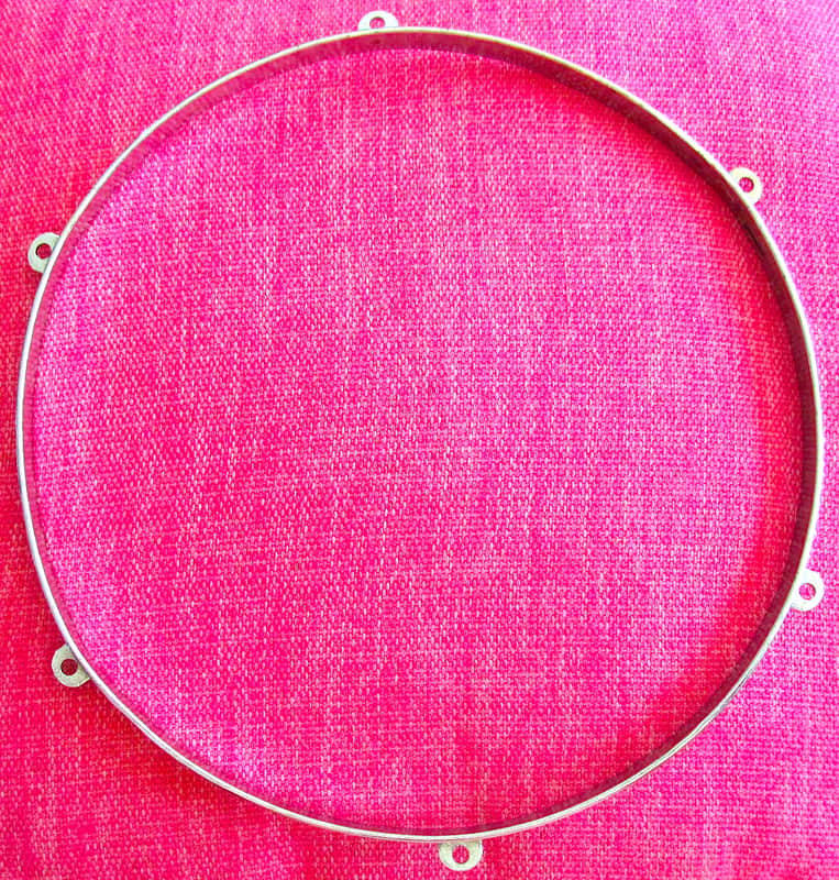 Dumbek Darbuka Rim Hoop 6-Lug Chrome 10.25" image 1
