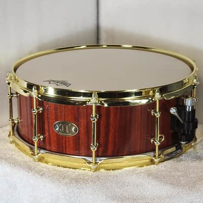 JT Custom Drums 14x5.5" Solid Padauk Stave Snare 2022 Natural image 1